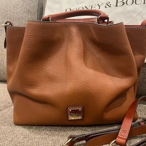 DOONEY & BOURKE LARGE CARAMEL BARLOW PEBBLED LEATHER